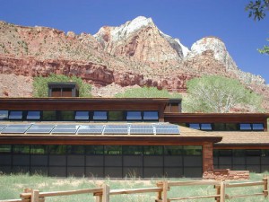 Trombe Wall at Zion Visitor's Center