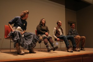Severine von Tscharner Fleming led a panel discussion with young farmers.