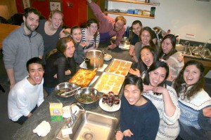 Cooking class group shot - March