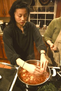 cooking at GMG farm
