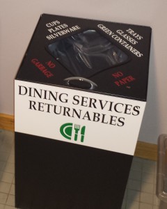 dish return bin
