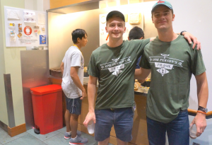 Luke & Liam at Whitman's clearing station