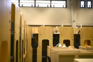 Monkey carrels in old Sawyer (Source: Williams Record)