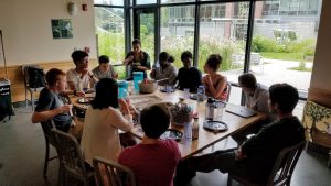 Weekly intern lunches with local food cooked by fellow interns and campus partners as our guests.