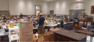 Image of indoor tag sale