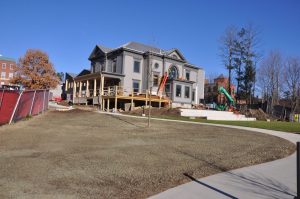 Looking north at Jenness and what will be the landscaped yard