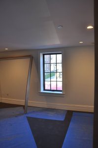 A look inside historic Rice House in order to see the thickness of the walls, which increases energy efficiency