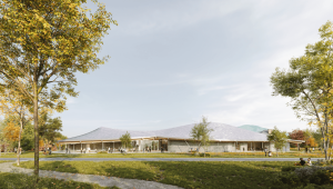 Rendering of new WCMA building design. 
